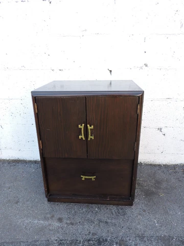 Hollywood Regency Vintage Nightstand End Side Table by Widdicomb Furniture 8247 Cover