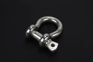 3/8" Anchor Shackle D Clevis Bow Ring 316 Stainless Steel for Sailboat Rigging - Foto 1 di 7