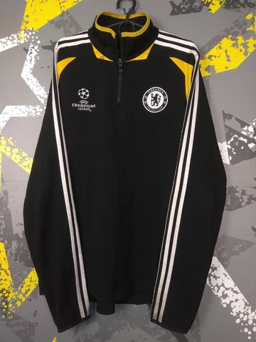 Chelsea Training Jacket Long Sleeve Black Adidas Mens Size 42/44 ig93 Cover
