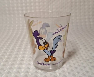 Vintage 1993 Baby Looney Tunes Roadrunner & Wile Gerber Mini Small Plastic Cup - Picture 1 of 7