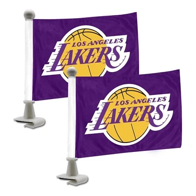 NBA Los Angeles Lakers Embajador Coche Bandera Set de 2 Foto 1 de 3
