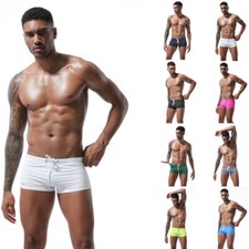Mens Swimwear Shorts Swimming Trunks Underwear Running Beach Boxer Briefs Pants