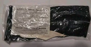 RARO GUANTO PROTETTIVO CHIMICO PPE MILITARE USA SIGILLATO 1 PAIO TUTA BIOLOGICA - Foto 1 di 6