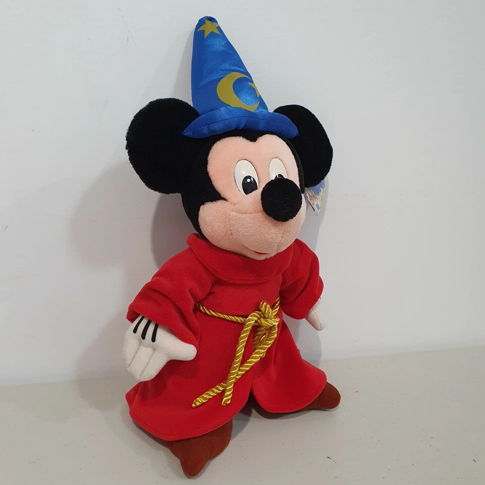 Mickey Mouse Sorcerers Apprentice Fantasia Plush Soft Toy 16" Disneyland Paris - Image 1 of 4