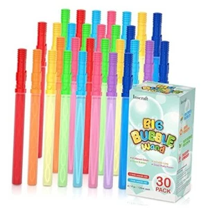 30 Pack 14’’ Big Bubble Wands, 8 Colors Bulk for Summer Toy, Outdoor Classic 1 - Picture 1 of 8