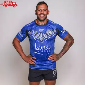 Canterbury Bulldogs Replica 2024 Indigenous NRL Jersey - Free Postage - Picture 1 of 3