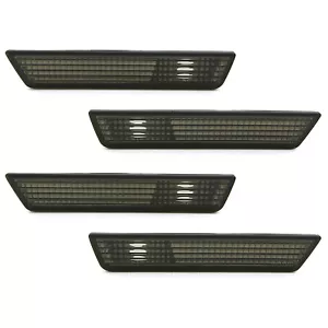Smoked Front & Rear Side Marker Light Lens Set For 2008-2014 Dodge Challenger - Picture 1 of 9