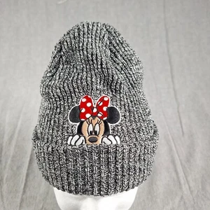 NEFF Disney Minnie Mouse Beanie Black Knit Acrylic Roll-Up Hat Winter Snow OSFM - Picture 1 of 17