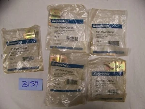 1/2 IN SUPERSTRUT PIPE CLAMPS, LOT OF 5 EA (ITEM #3159) - Picture 1 of 2