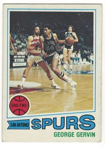 1977-78 TOPPS # 73 GEORGE GERVIN - CARTA PALLACANESTRO SPURS - BELLA E SENZA PIEGHE! - Foto 1 di 2