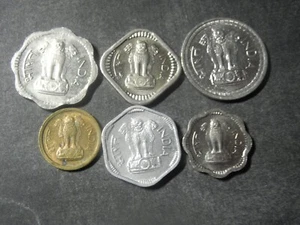 5156 - INDIA - SIX COINS - Picture 1 of 8