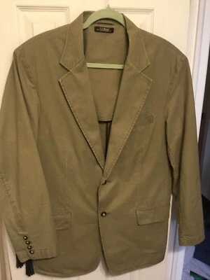Chaqueta de hombre vintage LL Bean estilo militar Blazer lona años 90 talla 42 (XL EE. UU.) Foto 1 de 4