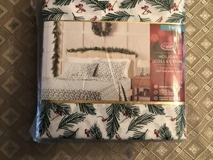 St Nicholas Square 100% Cotton Twin Sheet Set Pine Foliage - Picture 1 of 3