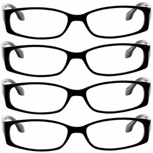 NEW Truevision Readers 4 Pack | Black | Flex Hinges DuraTight Screws +2.0 - Picture 1 of 2