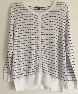 Cable & Gauge Women's 3/4 Sleeve Cardigan Sweater - Size: Large - Picture 1 of 2