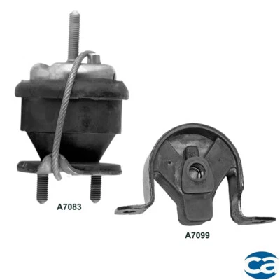 Front & Rear Engine Motor Mounts 2 Pcs Set For SAAB 9-3 99-02 2.0L - Image 1 of 3