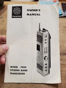 Fanon Model T909 Citizens Band CB Transceiver Radio Instruction Owner's Manual - Picture 1 of 6