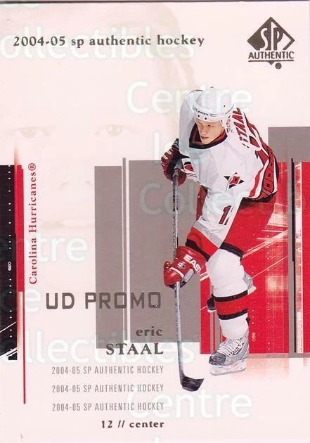 2004-05 SP Authentic UD Promos #17 Eric Staal - Image 1 of 1