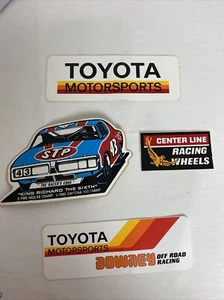 LOT of 4 Vintage Assorted Racing/ Stickers Decals - Picture 1 of 6