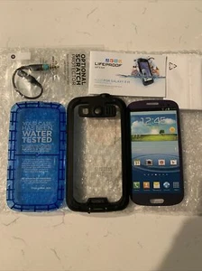 Authentic Lifeproof Nuud Waterproof Phone Case Cover Samsung Galaxy S3 Black - Picture 1 of 1