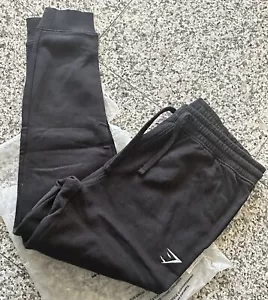 Men’s Gym Shark Essential Oversized Joggers Size L Black New - Picture 1 of 4