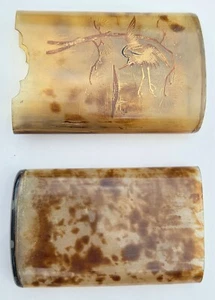 Antique Japanese Taisho Period Celluloid Case c.1920 – Crane & Pine Tree Design - Picture 1 of 5
