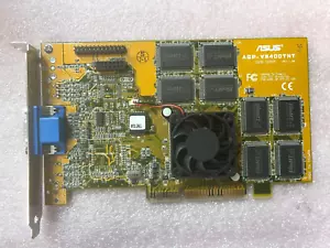 RARE ASUS AGP-V3400 TNT 1.0 NVIDIA RIVA TNT 16M AGP VIDEO CARD VGA ONLY RM1-B303 - Picture 1 of 4