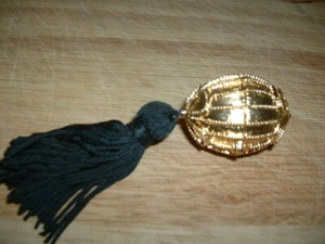 Estee Lauder Solid Perfume Compact "Golden Egg" w Tassel Original Perfume - Picture 1 of 1