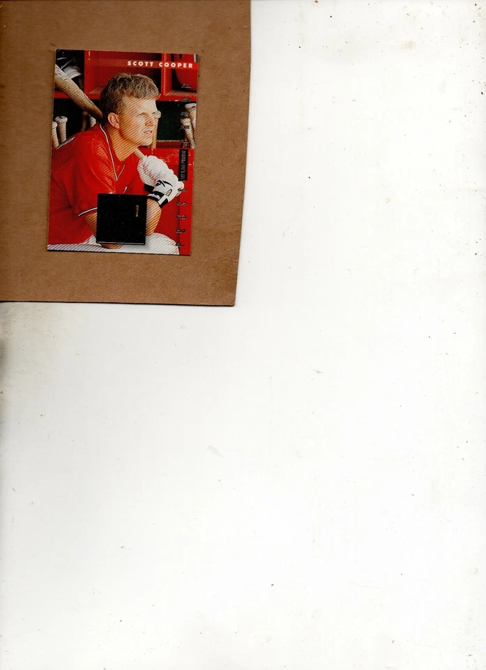 scott cooper st. louis cardinals card 1996 donruss press proof card 480 - Image 1 of 1