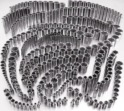 NEW Craftsman Ez Read 3/8" Drive 6 & 12 Point Sockets SAE & Metric - Choose Size - Image 1 of 4