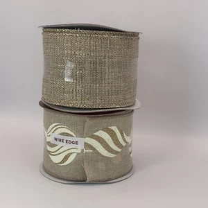 2 Spools Of Ribbon 2 1/2”•8.3 YD Each - Picture 1 of 2