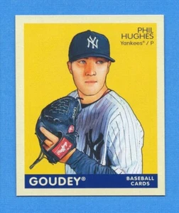 Mini Upper Deck Goudey 2009 azul marino #134 Phil Hughes Yankees - Imagen 1 de 1