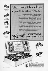 1932 Whitman's Chocolate Candy Sampler Old Vintage Print AD Bonnybrook (306) - Picture 1 of 1