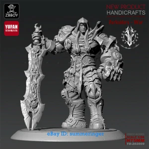75mm WOW Knight Warrior Resin Model Kits Unpainted YUFAN Model Darksider - Picture 1 of 6