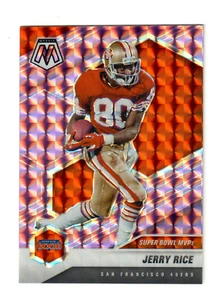 2021 Panini Prizm Pink Camo Mosaic Jerry Rice Super Bowl MVPs XXIII #295 41/49 - Picture 1 of 7