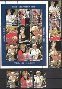 GUINE - 1998 MNH "Princess DIANA" Souvenir Sheet (II) & Complete Set !!!!! - Picture 1 of 1