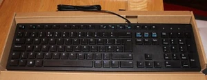 DELL USB TASTATUR KB216 - SCHWARZ - KABELGEBUNDEN - BRANDNEU IM KARTON!!! - Bild 1 von 8