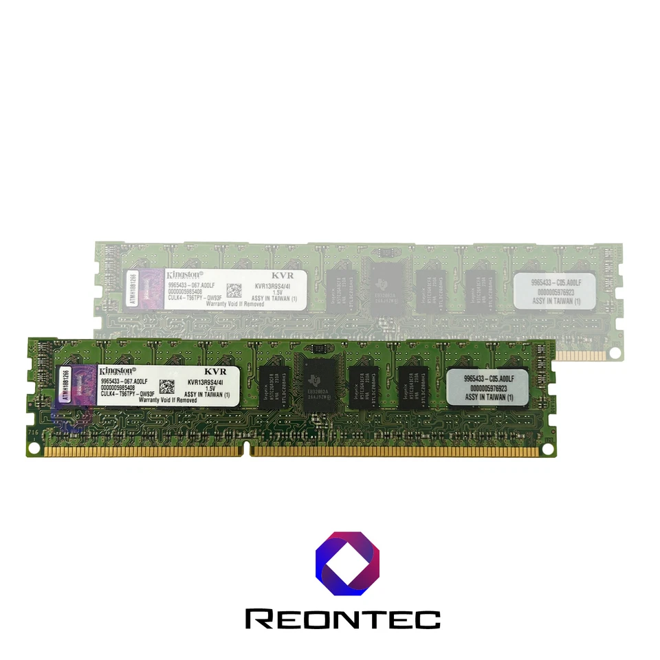 4 Go Serveur Ram Kingston PC3 - 10600R DDR3 KVR13R9S4/4I 1Rx4 - Photo 1/1