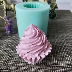 Muffin Cup Cream Cake Shaped Candle Soap Silicone Mold for Handmade Candle Gift - Picture 1 of 4