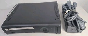 Microsoft Xbox 360 120GB Console & Power Adapter Only Black Model Good - Picture 1 of 9