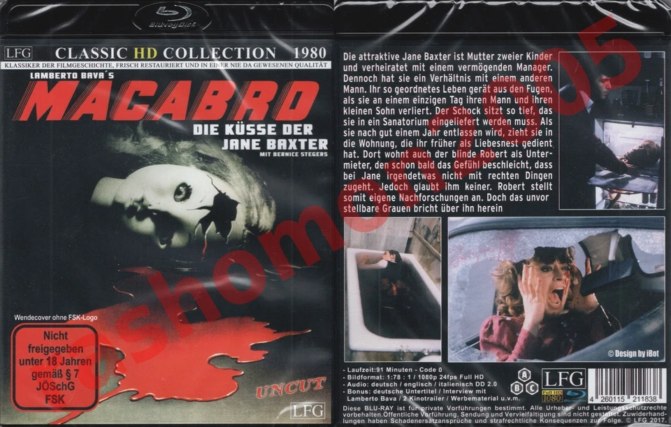Blu-ray MACABRE FROZEN TERROR Bernice Stegers Lamberto Bava Uncut Region B NEW - Image 1 of 1
