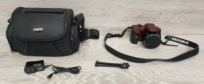 Цифровая камера Samsung WB1100 WB1100F 16,4 Мп красная и объектив 4,5-157,5 мм 1:3,0-5,9 - Изображение 1 из 4