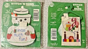 NMI Stitch 'N Hang 2er Set #87 Schnee viel Spaß #641 Zuckerpflaumen Kreuzstich NEU - Bild 1 von 4