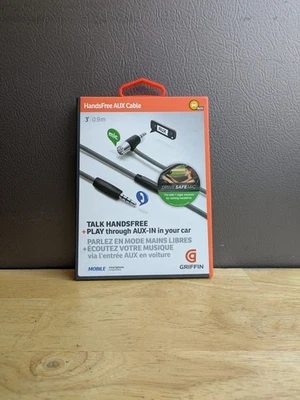 Cable auxiliar manos libres Griffin 3,0 m para audio de coche Foto 1 de 4