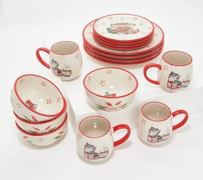 Temp-tations Seasonal 16-Piece Essential Dinnerware Set H224726 HOLIDAY - Image 1 of 4