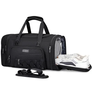 Duffle Bag for Men Nylon Large Gym Weekender Bag with Shoe Compartment Expand... - Picture 1 of 9
