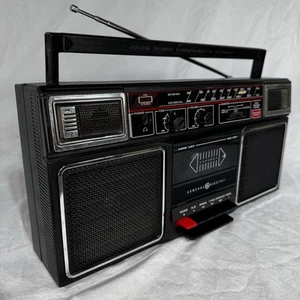 VTG 80’s Boombox GE Model 3-5452B Cassette Radio Recorder Player ~ Working READ - Picture 1 of 12