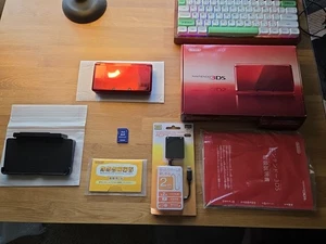 Nintendo 3DS Handheld System - Flame Red CIB Japan Region US SELLER - Picture 1 of 17