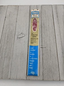 Vintage J&P Coats Dress or Neck Metal Zipper 12" Red 128 - Picture 1 of 4