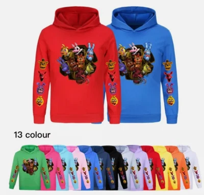 MARKENLOS Neu FNAF Fünf Nächte in Freddy's Hoodies Kinder Geschenk Jungen Casual Pullover